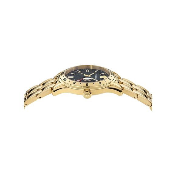 Versace Greca Time GMT Watch Gold Mens - Picture 2 of 6